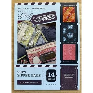 Vinyl Zipper Bags - Anita Goodesign Express #40 Embroidery Machine Design CD